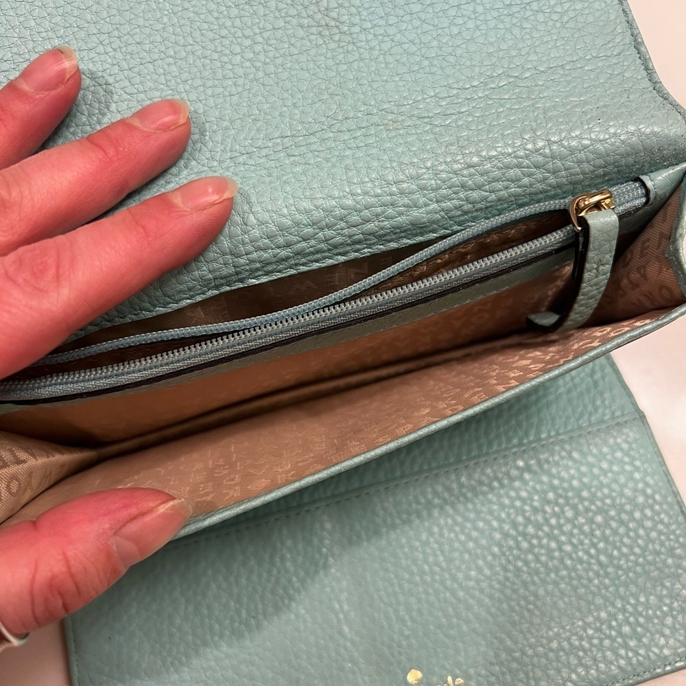 Kate Spade Light Blue Wallet used project wallet - Picture 4 of 4